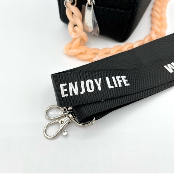 🆕 Dior Cosmetic Case to Crossbody Bag Purse, Black w/CD Logo, New - Picture 4 of 13